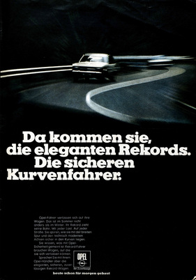 Opel Rekord (1968) - Werbung - da kommen sie, die eleganten Rekords