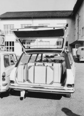 Opel Rekord Caravan (1964) – bis zu 540 kg oder knapp 2000 Liter konnten eingeladen werden (1964)