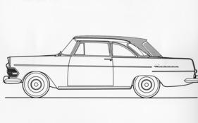 Opel Rekord Coupé (1961) - Länge von Coupé und Limousine sind identisch