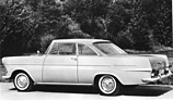 Opel Rekord Coupé (1961) - die Gestaltung des Dachbereichs nahm beträchtlich Platz vom Innenraum weg
