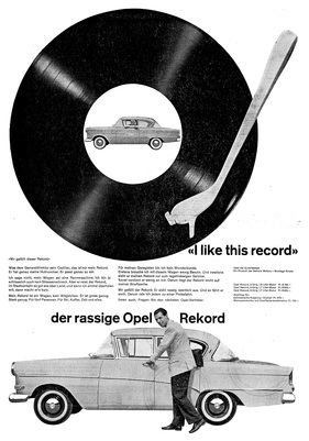Opel Rekord P1 (1960) - Werbung für den beliebten Wagen - I like this Record