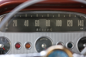 Opel Rekord P1 "Ascona" (1959) - bei Höchstgeschwindigkeit näherte man sich tatsächlich dem Ende der Skala