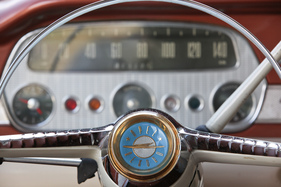 Opel Rekord P1 "Ascona" (1959) - schöner Hupknopf