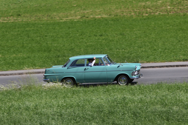Opel Rekord P2 (1963) - auf der Ausfahrt am Samstag - Oldtimer in Obwalden (O-iO) 2019