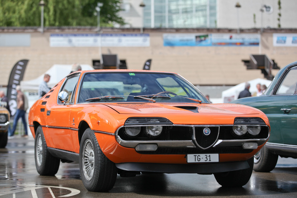 Orange Exemplare sind selten - Alfa Romeo Montreal - Dolder Classics Mai 2017