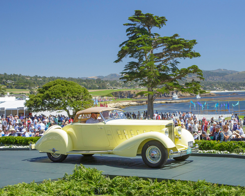 Packard 1106 Twelve LeBaron Runabout (1934) - 2. Rang in der Klasse D-2 beim Pebble Beach Concours d'Elegance 2024