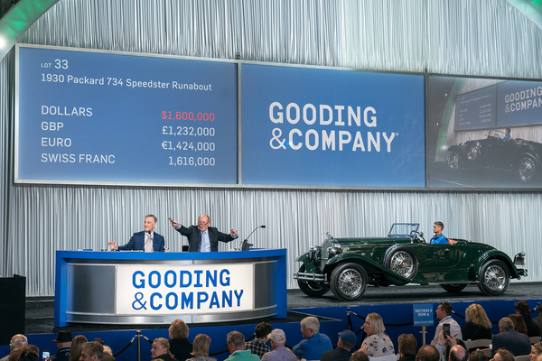 Packard 734 Speedster Runabout (1930) - als Lot 033 für USD 1,6 Millionen zugeschlagen an der Gooding & Co Amelia Island Versteigerung 2019