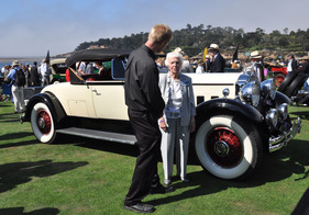Packard 740 Custom Eight Roadster (1930) - gefahren von Margaret Dunning (102 jährig), sie besitzt den Wagen seit 1949 - Pebble Beach 2012 (C3-10)