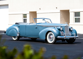 Packard Custom Super Eight One-Eighty Convertible Sedan by Darrin (1940) - as lot 228 at the RM/Sotheby's Monterey Auction 2024