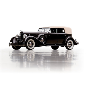 Packard Twelve Individual Custom Convertible Sedan by Dietrich (1934) - als Lot 228 an der RM / Sotheby's Versteigerung der Andrews Collection am 2. Mai 2015