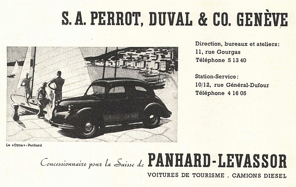 Panhard Dyna (1947) - Werbedarstellung aus dem Jahre 1947