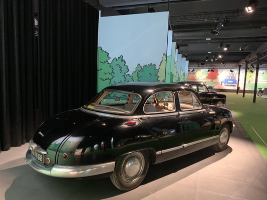 Panhard – Kohle am Bord – Tim und Struppi-Ausstellung – Musée National de l'Automobile Mulhouse
