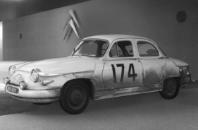 Panhard  - der Rallye-Monte-Carlo-Panhard am Genfer Autosalon 1961
