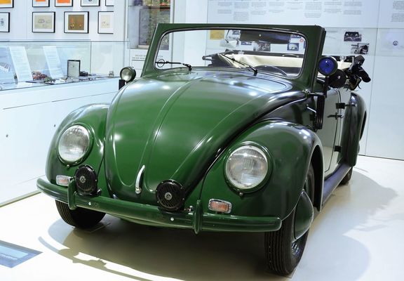 Papler-VW police beetle in the PROTOTYP car museum in Hamburg