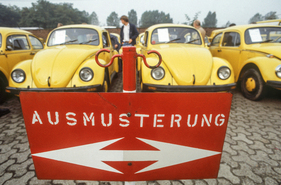 Parkplatz der deutschen Post, Herbst 1984
