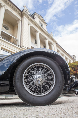 Passend zum Speichenrad präsentierte sich der Kieselstein-Boden.