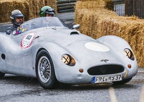 Patinated racing car