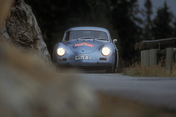 Paul Ernst Strähle auf Porsche 356 Carrera von 1957