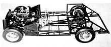 Peerless GT 2-Litre (1959) - das Rohrrahmenchassis war auf die Triumph-Mechanik ausgerichtet, hinten mit De Dion Hinterachse