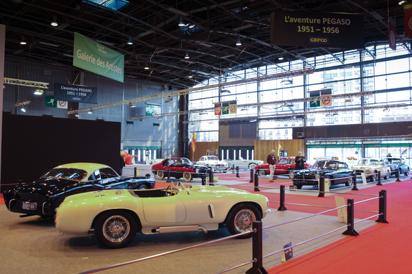 Pegaso-Sonderausstellung in der Halle 1 - Rétromobile 2015
