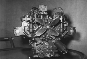 Pegaso Z-102 (1952) - der V8-Motor von vorne