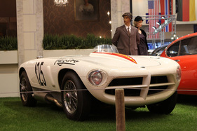 Pegaso Z 102 (1953) - bei der Restauration als aerodynamisch optimierter Rennsportwagen aufgebaut, ursprünglich ein Saoutchik Coupé - an der Techno Classica Essen 2012