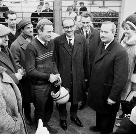 Peter Arundell, Richard von Frankenberg und Colin Chapman
