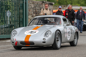 Peter Vögele auf Porsche in sonst italienischem Startfeld - Porsche 356 B Carrera Abarth GTL (1960)  - Spa Classic 2016