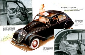 Peugeot 202 (1947) - Sitzkomfort als Verkaufsargument - aus einem Verkaufsprospekt