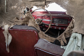 Peugeot 203 Cabriolet Worblaufen (1951) - in der Sonderaussstellung "Scheunenfunde" des Pantheons im Sommer 2015