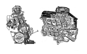Peugeot 204 (1965) - Motor, Getriebe und Achsantrieb