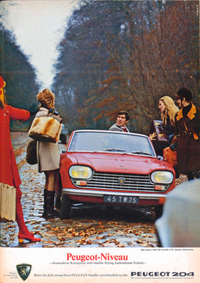 Peugeot 204 Cabriolet (1968) - in der Werbung - Peugeot-Niveau (1968)
