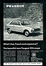 Peugeot 204 Coupé (1969) - in der Werbung: "Was ist schnell, französisch und teuer?"