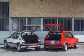 Peugeot 205 GTI (1991) - die Heckklappe des Peugeot gibt eine grössere Öffnung preis als die des Golf