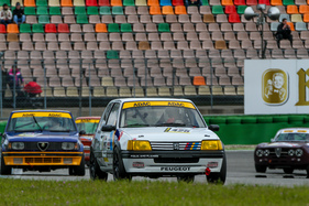 Peugeot 205 GTI bei der Youngtimer Trophy (A) am Preis der Stadt Stuttgart 2016 in Hockenheim (1988)