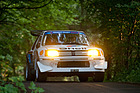 Peugeot 205 T16 E2 Gruppe B (1985) in der Gruppe der Markenmeister des Rallyesports ab 1968