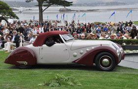 Peugeot 302 DS Darl'mat Pourtout Cabriolet (1937) - Platz 3 in der Kategorie "European Classic - French Grand Touring" - Pebble Beach 2012 (J3-04)