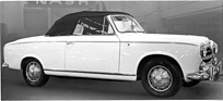 Peugeot 403 Cabriolet (1957) - Salonneuheit, mit zwei bis vier Plätzen - Genfer Autosalon 1957