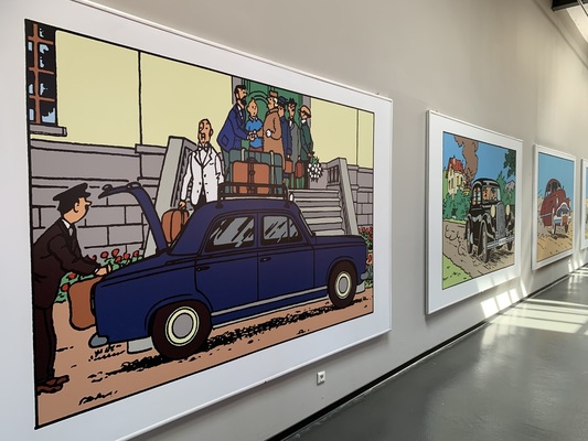 Peugeot 403 – Die Juwellen der Sängerin – Tim und Struppi-Ausstellung – Musée National de l'Automobile Mulhouse