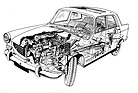 Peugeot 404 (1960) - Durchsichtszeichnung
