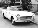 Peugeot 404 Cabriolet (1963) - das Verdeck verschwindet unter einer Klappe