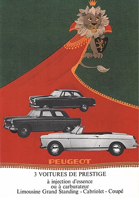 Peugeot 404 - Werbung im Automobil-Revue-Katalog des Jahres 1963