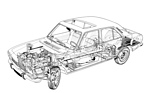 Peugeot 504 (1973) – Durchsichtszeichnung