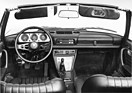 Peugeot 504 Cabriolet (1969) - Lenkrad und Armaturenbrett der Erstausgabe