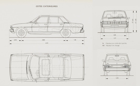 Peugeot 604 (1976) – Abmessungen