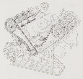 Peugeot 604 (1976) – Ventilsteuerung