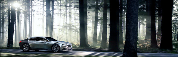 Image: Peugeot Exalt (2014) - It combined various innovations, including black light headlights.