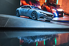 Image: Peugeot Exalt - water simply belongs on a Peugeot stand - at the 2015 Geneva Motor Show