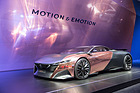 Image: Peugeot Onyx - interesting mix of materials - at the Geneva Motor Show 2015