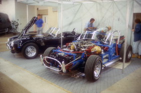 Phoenix Cobra (1987) - der AC Cobra nachgempfunden, in drei verschiedenen Stadien ausgestellt - IAA 1987